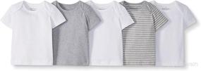 img 4 attached to 👕 Hanna Andersson Boys' 5 Pack Lap Neck Crew Tee - Moon and Back