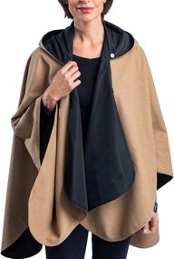 img 3 attached to WarmCaper Rainproof Rain Poncho Women Women's Clothing ~ Coats, Jackets & Vests
