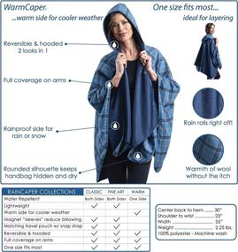img 1 attached to WarmCaper Rainproof Rain Poncho Women Women's Clothing ~ Coats, Jackets & Vests