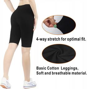 img 1 attached to Ideal Comfort For Workouts - 2Pack Women'S IloveSIA Cotton Yoga Short Leggings