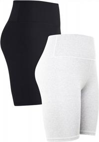 img 4 attached to Ideal Comfort For Workouts - 2Pack Women'S IloveSIA Cotton Yoga Short Leggings