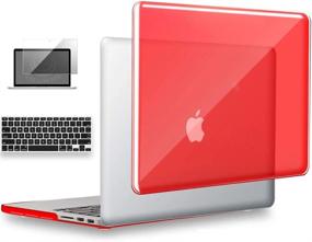 img 4 attached to Стильно защитите свой MacBook Pro с помощью жесткого чехла UESWILL'S 3 в 1 — красного цвета, для модели A1398 (середина 2012/2013/2014/середина 2015 г.) с чехлом для клавиатуры и защитной пленкой для экрана в комплекте!