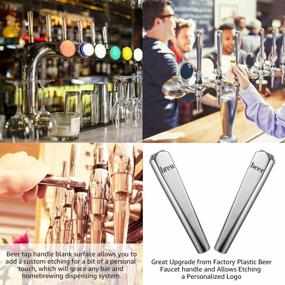 img 1 attached to Upgrade Your Homebrew With MRbrew'S Heavy-Duty Stainless Steel Beer Tap Handle - 2 Pack!