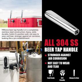 img 2 attached to Upgrade Your Homebrew With MRbrew'S Heavy-Duty Stainless Steel Beer Tap Handle - 2 Pack!