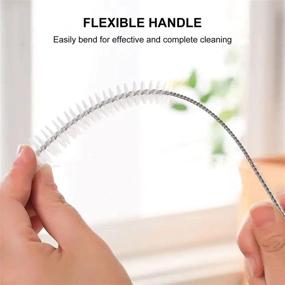 img 1 attached to 🧹 10-Piece Stainless Steel Straw Cleaner Brush Set with Extended Handle for Efficient Straws, Pipes, Tubes, Hummingbird Feeders, Water Bottles, Cups, Filters Cleaning