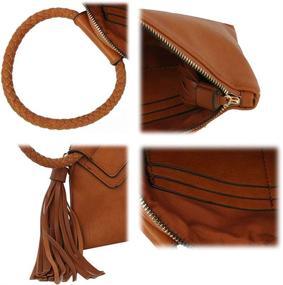 img 2 attached to Stylish Leather Clutch Wristlet: Women's Handbags & Wallets for Elegant Evenings