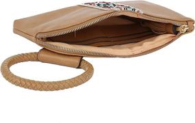 img 1 attached to Stylish Leather Clutch Wristlet: Women's Handbags & Wallets for Elegant Evenings