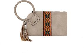 img 4 attached to Stylish Leather Clutch Wristlet: Women's Handbags & Wallets for Elegant Evenings