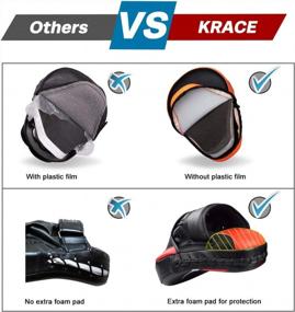 img 1 attached to Тренируйтесь умнее с изогнутыми перчатками KRACE Focus: ваши боксерские подушки для ММА, каратэ и тайского бокса