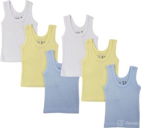 img 4 attached to Unisex Sleeveless Cotton Short Sleeve Neutral Apparel & Accessories Baby Girls ... Clothing