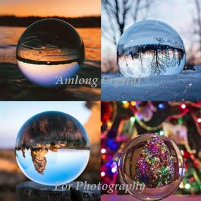 img 1 attached to Clear Crystal Ball With Dolphin Stand - Size 110Mm (4.2 Inch) - Perfect For Decor, Photography, Divination, Feng Shui And Fortune Telling - Gift Package Included By Amlong Crystal