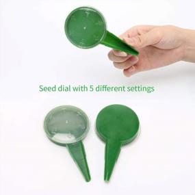 img 2 attached to Efficient And Adjustable Seed Dispenser Set For Gardening: Coolrunner 6 Pack Hand Planter Tool With Seedlings Dibber And Widger