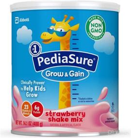 img 4 attached to 🍓 PediaSure Grow & Gain Non-GMO Gluten-Free Shake Mix Powder for Kids, Nutritional Shake with Protein, Probiotics, DHA, Antioxidants*, Vitamins & Minerals - Strawberry Flavor (48 Servings, 6 Cans)