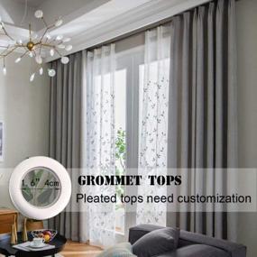 img 3 attached to 42X63 Inch Gray Textured Linen Thermal Blackout Grommet Curtains For Sliding Glass Doors - Leadtimes