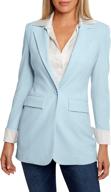 revolutionize your wardrobe with beyond wrinkle resistant classic one button boyfriend women's clothing at suiting & blazers logo