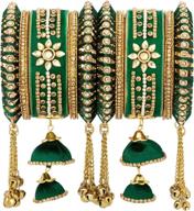 stunning aheli velvet faux stone studded bridal bangle set for indian weddings logo