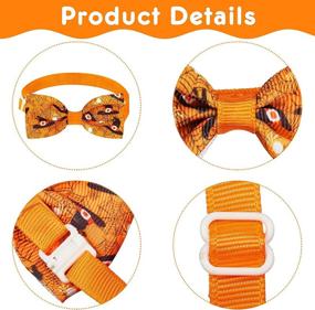 img 2 attached to 🎃 16-Piece Holiday Dog Collar Set - Halloween, Thanksgiving, Christmas, New Year's - Adjustable Bow Ties, Pet Grooming Accessories for Festive Pets, Puppies, Cats, Cosplay