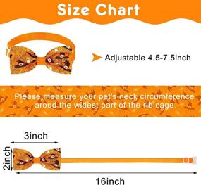 img 3 attached to 🎃 16-Piece Holiday Dog Collar Set - Halloween, Thanksgiving, Christmas, New Year's - Adjustable Bow Ties, Pet Grooming Accessories for Festive Pets, Puppies, Cats, Cosplay