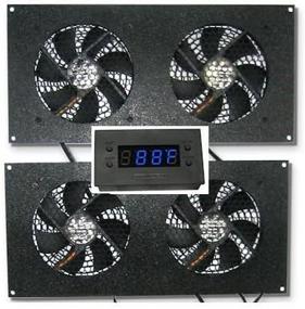 img 1 attached to Coolerguys Cabcool 1202-2 Dual 120Mm Kit With LED Thermal Controller (Set Of Two)