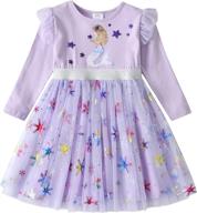 vikita toddler winter sleeve dresses: adorable girls' clothing for chilly days logo