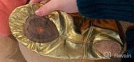 img 1 attached to Women'S Leather Ballet Slippers For Ballroom Dance With Suede Split-Sole review by Roy Bush
