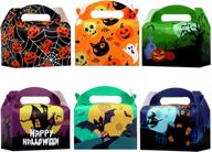 24pack бумажные коробки для угощений на хэллоуин - красочная сумка для конфет для вечеринок логотип