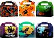 24pack halloween treat paper boxes - colorful candy tote for party favors logo