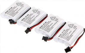 img 4 attached to 4-Pack 800MAh 3.6V BT-446 NiMH Rechargeable Battery For Uniden, Radio Shack & Interstate Radios