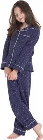 img 3 attached to Snug And Stylish: PajamaGram Button Down Pajamas For Kids