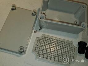img 6 attached to Watertight Electrical Outdoor Enclosure Plastic Project Box, IP67 ABS Junction Waterproof Case, 6.9"X4.9"X3.9" (175125100Mm) With Mounting Plate And 2 PG13.5 Glands, Ideal For Electronics Projects