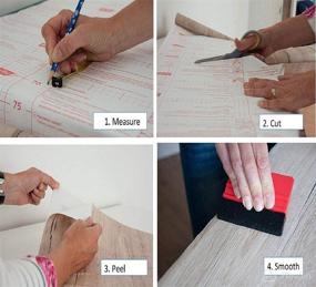 img 1 attached to 🛠️ d-c-fix 346-0168 Decorative Self-Adhesive Film, Butcher Block - 17" x 78" Roll: Enhance Your Décor with Easy Application!