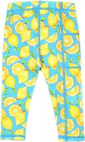 img 3 attached to Детские плавательные штаны UPF 50+ — разноцветные леггинсы для девочек и мальчиков | SwimZip