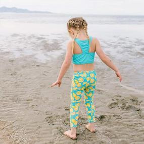 img 1 attached to Детские плавательные штаны UPF 50+ — разноцветные леггинсы для девочек и мальчиков | SwimZip