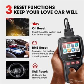 img 2 attached to 🚀 LAUNCH CR629 OBD2 Scanner with Active Test, ABS SRS Scan, 3-in-1 Service Reset Tool for Oil/SAS/BMS, Full OBD2 Functions Car Code Scan Tool, Lifetime Free Updates (Enhanced Performance Compared to LAUNCH CR529, CRP123X)