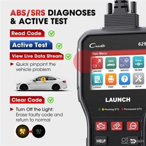 img 1 attached to 🚀 LAUNCH CR629 OBD2 Scanner with Active Test, ABS SRS Scan, 3-in-1 Service Reset Tool for Oil/SAS/BMS, Full OBD2 Functions Car Code Scan Tool, Lifetime Free Updates (Enhanced Performance Compared to LAUNCH CR529, CRP123X)