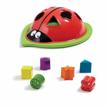 edushape ladybug sorter bath toy with 6 matching shapes - montessori early child development learning toy - teach cause and effect, reasoning, and cognitive skills - fit for infants, babies, toddlers logo