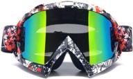 high-performance motorcycle motocross goggles for adult atv racing, dirt biking, skiing, and snowboarding logo