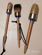 img 1 attached to Upgrade Your DIY Game With A Premium 3 Piece Chalk Paint Brush Set For Furniture And Home Decor review by Chase Steele