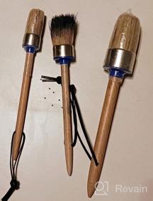 img 6 attached to Upgrade Your DIY Game With A Premium 3 Piece Chalk Paint Brush Set For Furniture And Home Decor