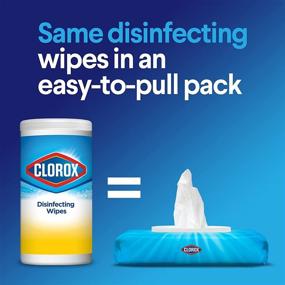 img 3 attached to Clorox Disinfecting Wipes - Crisp Lemon Scent, 🍋 Pack of 6 (450 Total Wipes), Bleach Free Cleaning Solution