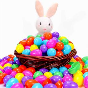 img 2 attached to 288 Easter Eggs - Plastic Fillable For Easter Hunt, Party Favors & Classroom Prize Supplies!