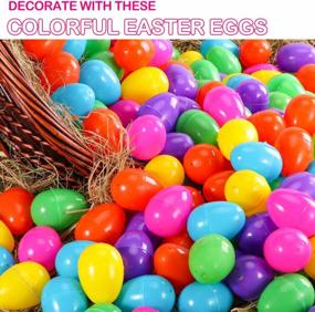 img 3 attached to 288 Easter Eggs - Plastic Fillable For Easter Hunt, Party Favors & Classroom Prize Supplies!