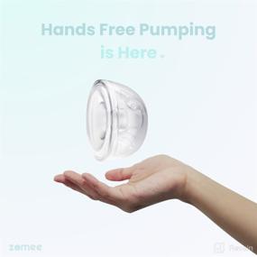 img 3 attached to 🤱 Zomee Hands-Free Collection Cups - In-Bra Breast Shields Kit (Includes 24mm and 28mm Sizes) - Pump Anytime Anywhere - Holds up to 5 oz (Pump Excluded)