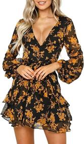 img 4 attached to MetCuento Womens Sleeve Printed Dresses Women's Clothing : Dresses