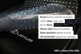 img 3 attached to 🚗 ExactMats Clear Floor Mat Protection for Lexus RX Series - Premium USA-Made Overlay Mats [2016-2022]: Clear Overlay Mats for 1st & 2nd Rows