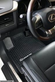 img 1 attached to 🚗 ExactMats Clear Floor Mat Protection for Lexus RX Series - Premium USA-Made Overlay Mats [2016-2022]: Clear Overlay Mats for 1st & 2nd Rows