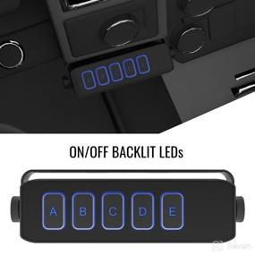 img 2 attached to 🌦️ SpeedTech Lights Weatherproof Universal Switch Box Controller - Car, Truck, RV, Camper, Boat Rocker Switch Panel with On/Off Switches + Momentary Switch (5 Switch Box)