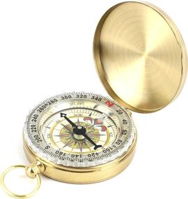 img 4 attached to DETUCK(TM) Pocket Compass: Outdoor Antique Hiking Hunting Camping Survival Tool