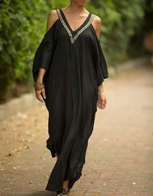 img 3 attached to Womens MeiLing Nightgown Caftans Swimsuit Swimwear Clothing with Swimsuits & Cover Ups