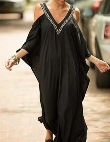 img 2 attached to Womens MeiLing Nightgown Caftans Swimsuit Swimwear Clothing with Swimsuits & Cover Ups